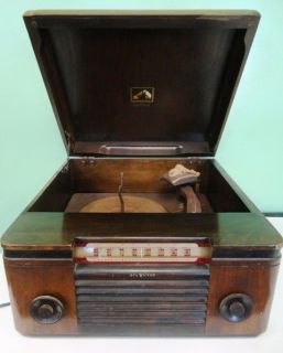 Vintage RCA Victor Victrola Tube Radio Phonograph Model 65U for Parts