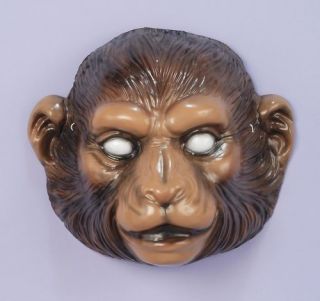 Child Monkey Mask Ape Plastic Animal Costume Accessory