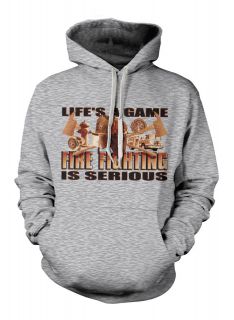   Game Fire Fighting Is Serious Tools Axe Fire Hydrate Sweatshirt Hood