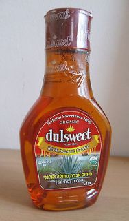 DULSWEET ORGANIC BLUE AGAVE SYRUP 11 OZ / 330g Natural Low Glycemic 