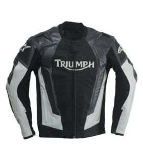 Mens Triumph Alpinestars AS2 Leather Bike Jacket uk 44
