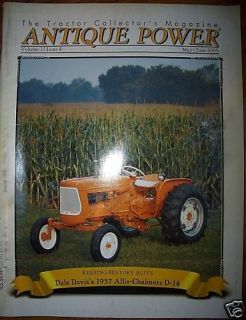 Allis Chalmers D 14 tractor, Gibson ANTIQUE POWER magaz