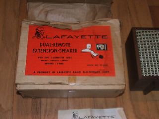LaFayette Dual Remote Extension Wood Vintage Speaker