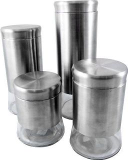 stainless steel canisters in Canisters & Jars