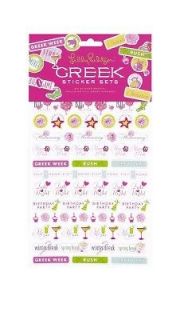   GREEK STICKER SET 200 Stickers for Agenda, Sorority, Alphabet