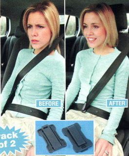 CAR SEAT BELT SUPPORTS PACK OF 2 ADJUSTERS CLIPS
