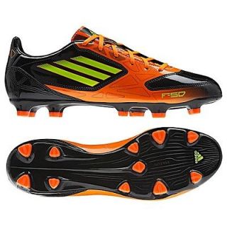 adidas F 10 TRX FG 2012 Soccer Shoes Brand New Black/Orange/Neon KIDS 