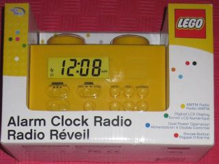 DIGITAL BLUE LEGO LG11012 YELLOW AM FM RADIO DIGITAL ALARM CLOCK FREE 