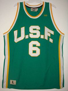 Throwback Boston Celtics NBA Sport Jersey USF Russell 6