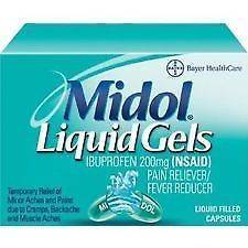 Newly listed MIDOL PAIN RELIEVER FEVER REDUCER 200MG   20 LIQUID GELS 