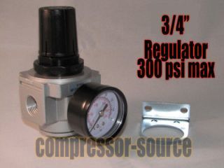 New 3/4 air compressor regulator & pressure gauge