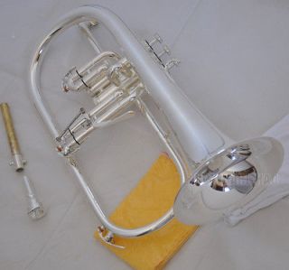 Sale Professional new silver flugelhorn horn with case