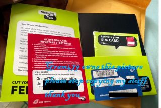 NEW STRAIGHT TALK MICRO SIM CARD ACTIVATION KIT ATT FOR IPHONE GSM 