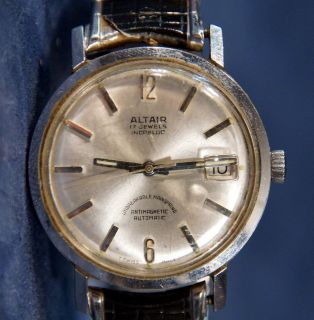   Swiss Made ALTAIR 17 Jewels Incabloc Antimagnetic Automatic Watch
