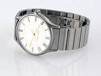 Georg Jensen Mens Watch # 381 with White Dial