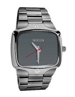 Nixon The Roadie Watch with Rare Thick Leather Rocker Cuff Band * NEW 