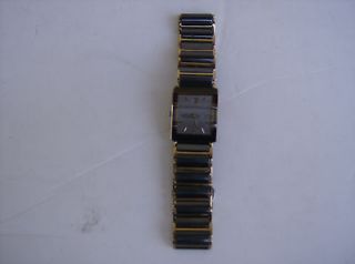Rado Diastar Black Ceramic & Gold Plated Luxury Wrist Watch (Model 160 
