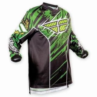 2010 FLY F16 ADULT MOTOCROSS JERSEY GREEN/BLACK SIZE XL X LARGE