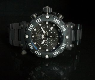   Mens 0405 Subaqua Nitro Black Swiss Made Quartz Chronograph Watch
