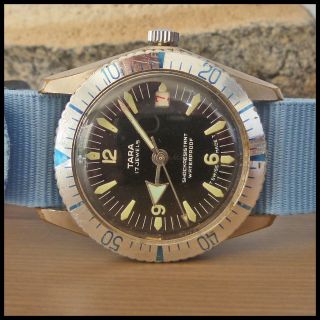   [Swiss] Vintage Divers Date Watch 17j Ebauches Bettlach Cal. EB8800