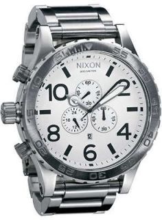 New Nixon A083 100 51 30 Chrono White Mens Watch in Original Box