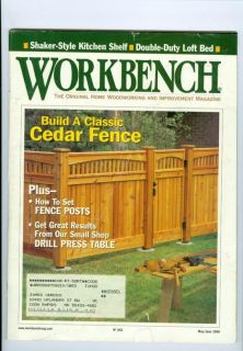   Magazine Build Classic Cedar Fence/Drill Press Table/Fence Posts