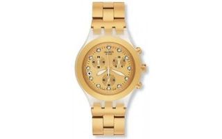 Swatch Originals Full Blooded Irony GOLD Watch SVCK4032G New 2012 