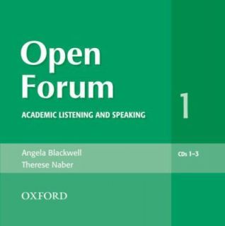 Open Forum 1 Audio CDs Academic Listening and Speaking (Open Forum 