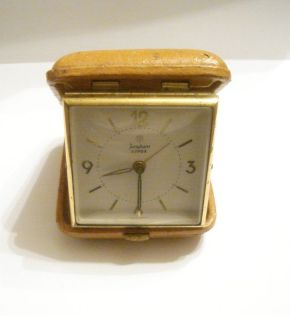 Vintage Travel Clock JUNGHANS BIVOX German Rare #54