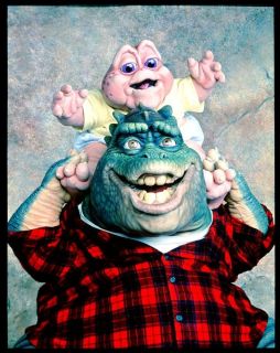 4x5 Positive Earl Sinclair and Baby Sinclair form ABC TV Show