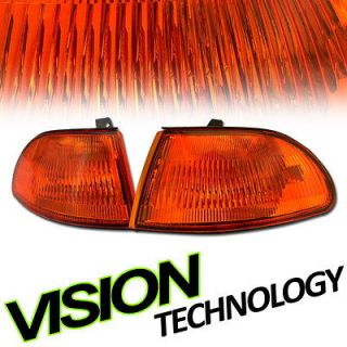 JDM Vision Amber Lens Corner Lights Turn Signal Lamps 92 95 Civic 4D 