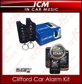 Clifford Car Alarm And Remote SmartStart iPhone GPS Tracking Security 