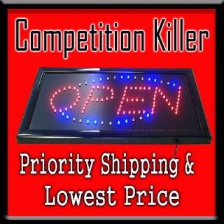 Animated LED Light Open Sign 19X10x1 Sup​er Fast Priority 