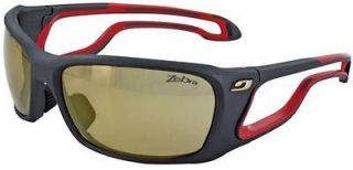JULBO ADULT SUNGLASSES PIPELINE SOFT BLACK/RED  YELLOW BROWN TINT 