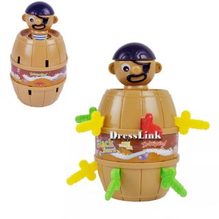 New Funny Lucky Stab Pop Up Toy Gadget Pirate Barrel Game Toys Hot 