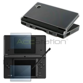 Crystal Case Hard Cover+2 LCD Screen Film Cover Guard For Nintendo DSI