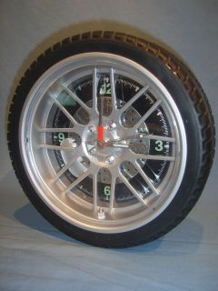 Sterling & Noble Wheel  Tire   Rim Wall Clock   Racing