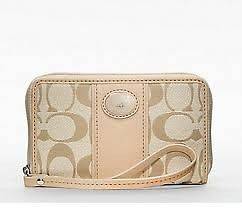 NWT COACH Sutton Signature New Universal Cell Case Bag 61650