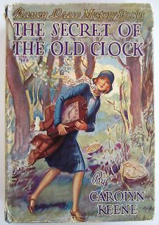 Nancy Drew #1 The Secret of the Old Clock HBDJ Glossy Vintage Carolyn 