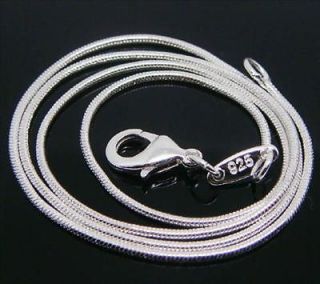 925 sterling silver 18 1mm snake chain necklace~new