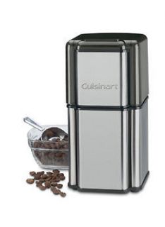 NEW CUISINART DCG 12BC BRUSHED CHROME COFFEE GRINDER *