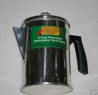 CUP ALUMINUM COFFEE TEA PERCOLATOR STOVETOP STOVE POT