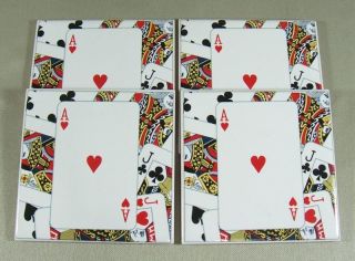 Playing Cards Small Tile Trivets? Coasters? Ace Hearts