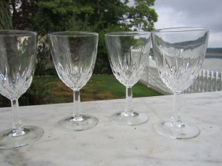 set (s) 4 Luminarc Crystal DArques Diamant Wine glasses / goblets