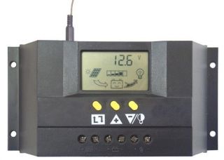 30Amp DC12V 24V Solar Charge 12Volt Battery Controller Charger 