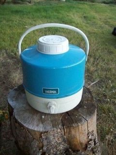 Newly listed Large Vintage Thermos Picnic Water Cooler Jug Blue