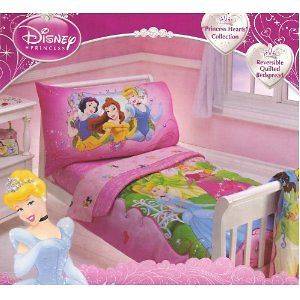   Princess Hearts Collection Toddler/Crib Comforter Bedding Set NEW