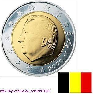 BELGIUM 2 € Euro Coin 2007   Excellent   Collectable   Bi Metallic 
