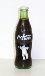 Vintage Coca Cola Collectible Bottle Spinning Polar Bear Wind Up ( NO 