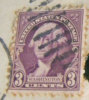 Set of 3 Used 3 Cent Stamps Vintage Washington Win The War Jefferson